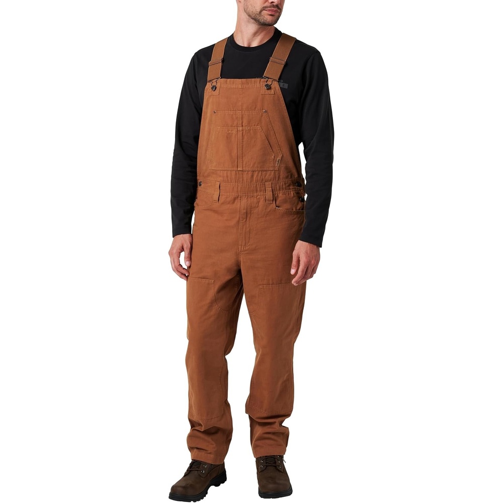 image:imageLucky Brand Mens Mens Broken Canvas Workwear OverallsCamel