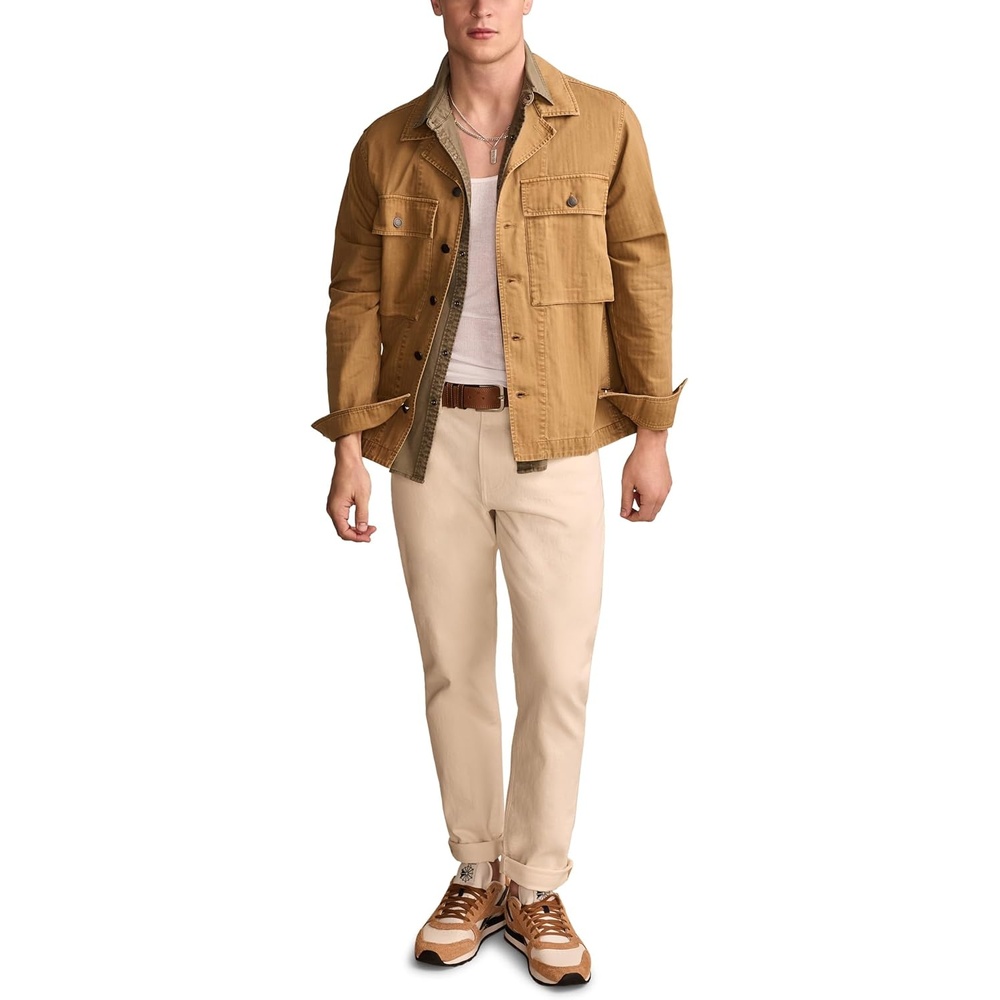 image:imageLucky Brand Mens Military Shirt JacketAntique Bronze