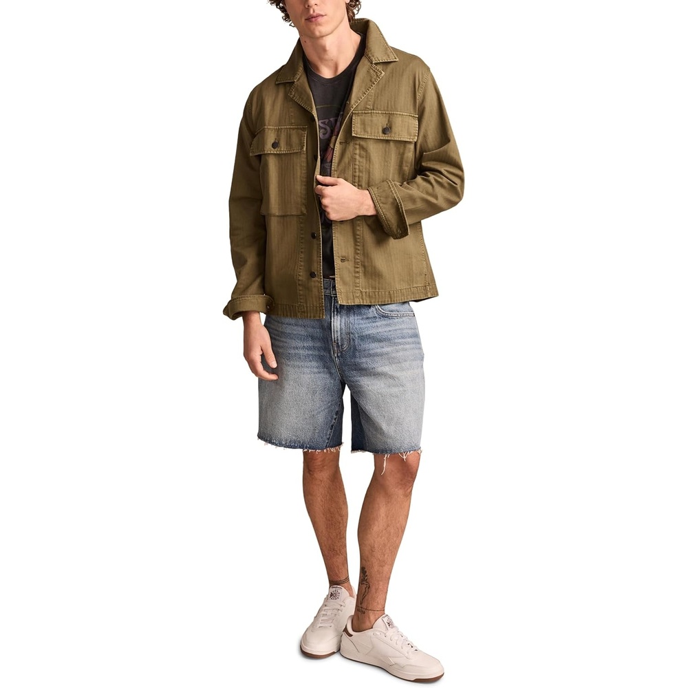 image:imageLucky Brand Mens Military Shirt JacketDeep Lichen Green