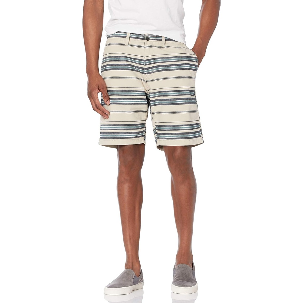 image:imageLucky Brand Mens Printed Flat Front ShortBlue Stripe