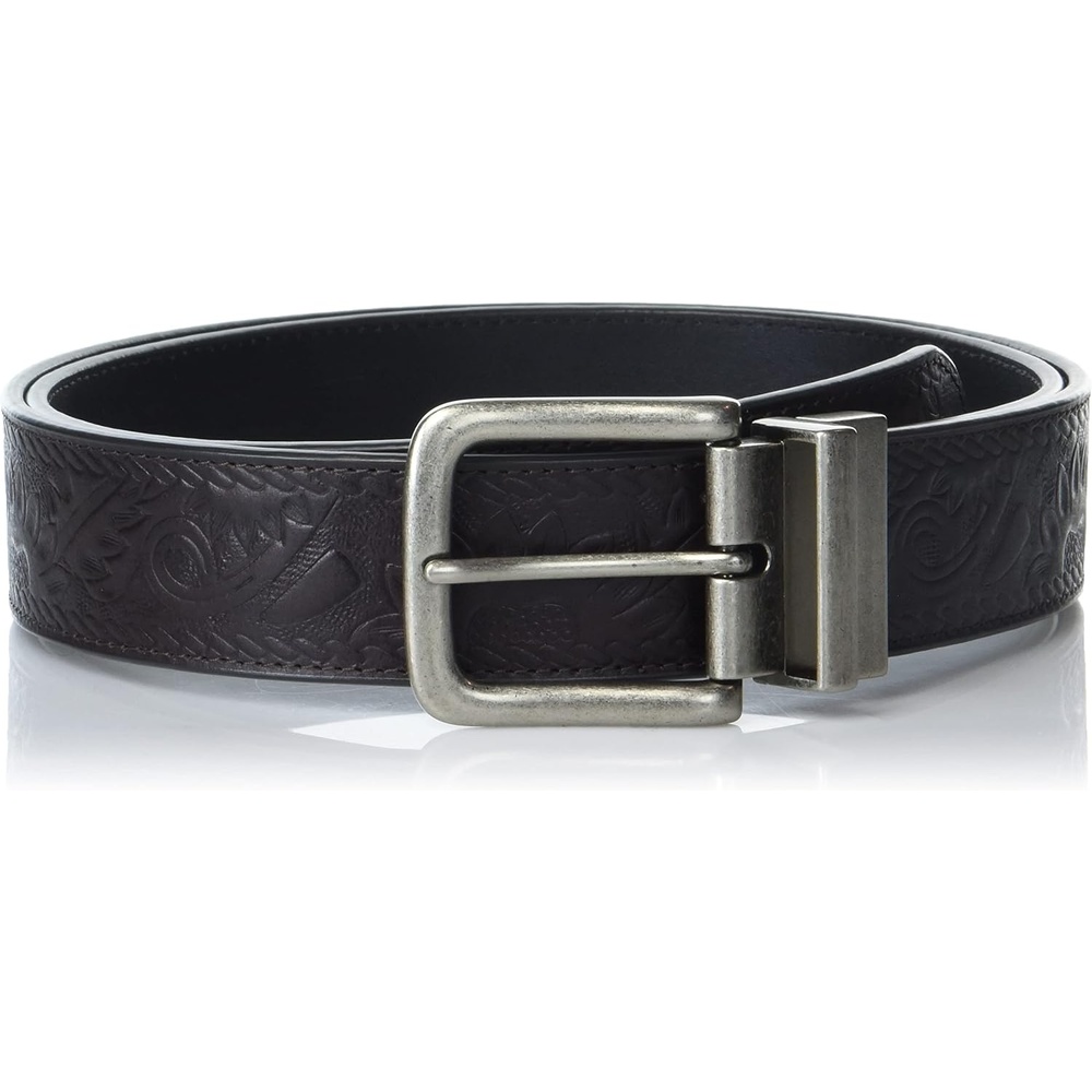 image:imageLucky Brand Mens Reversible Leather Belt 2in1 Classic Everyday Business Work Dress Casual Metal BuckleWestern Reversible BrownBlack