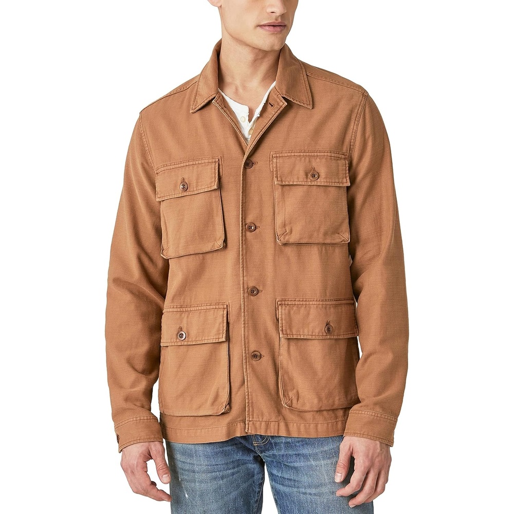 image:imageLucky Brand Mens Slub Twill Military JacketTwill
