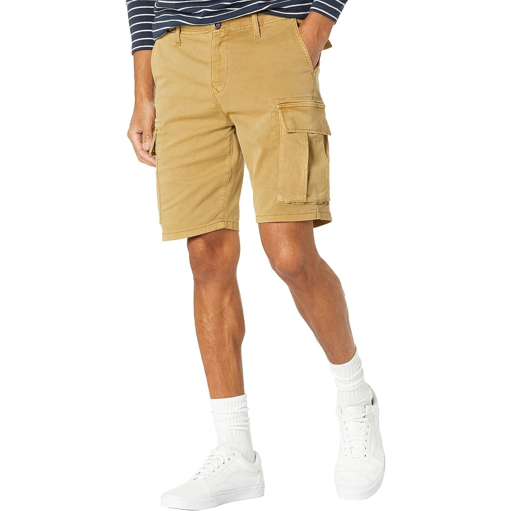 image:imageLucky Brand Mens Stretch Cotton Cargo ShortDull Gold