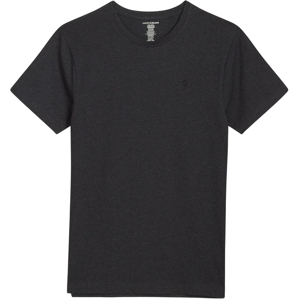 image:imageLucky Brand Mens TShirt Classic Fit Cotton Blend Stretch Crewneck Tee  Premium Fabric with Flexible Feels Incredibly Soft Casual Everyday Tee Layers Easily or Worn AloneCharcoal Heather