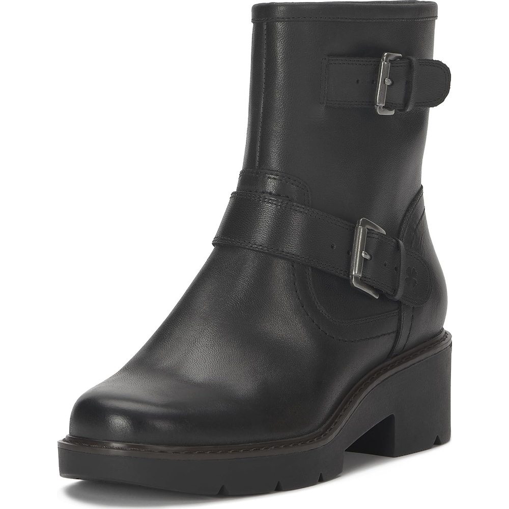 image:imageLucky Brand Migyn Double Buckle Moto BootsBlack