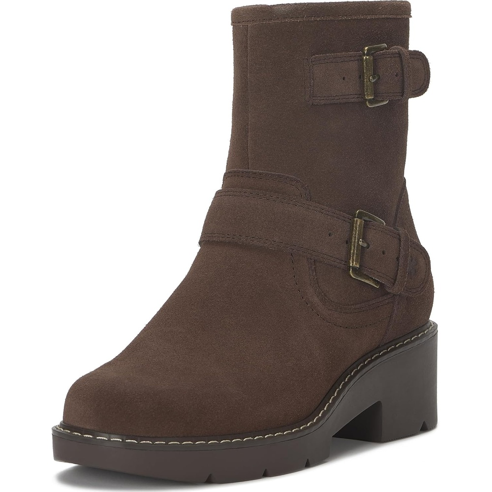 image:imageLucky Brand Migyn Double Buckle Moto BootsCappuccino