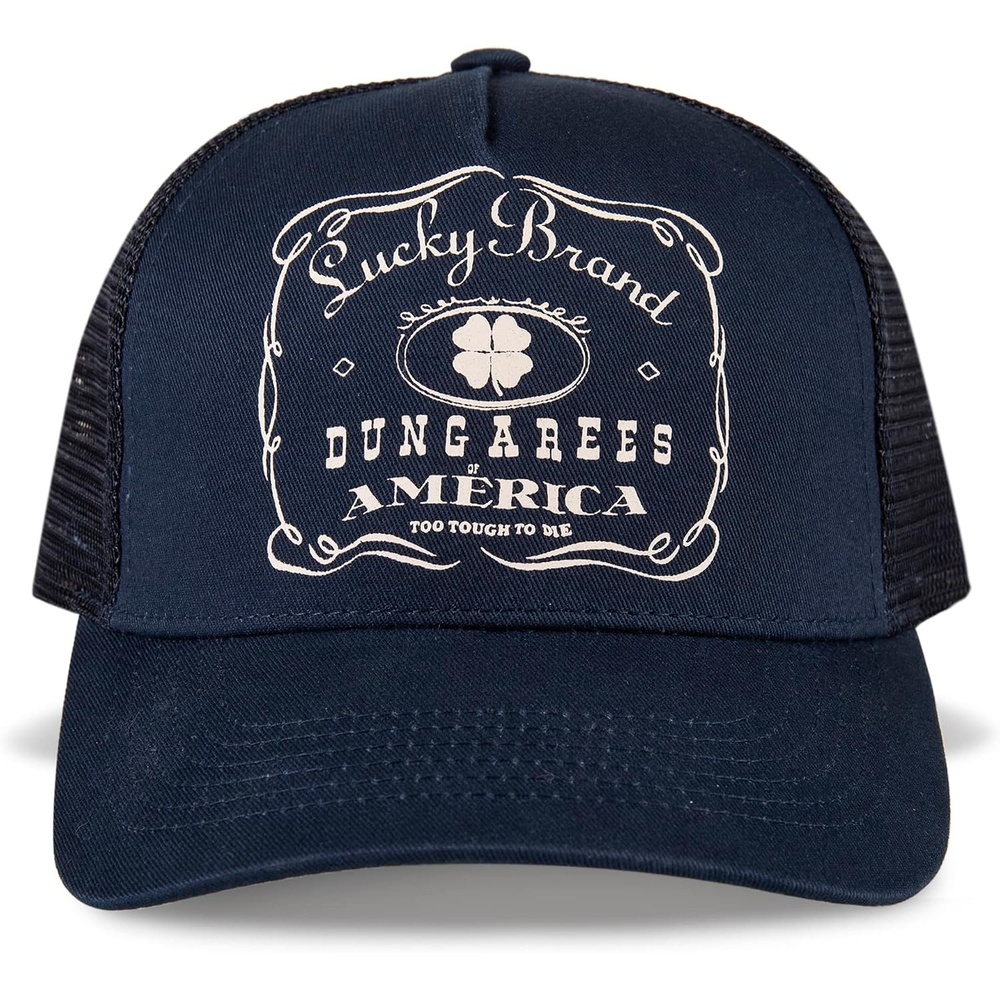 image:imageLucky Brand Trucker Hat Snapback Adjustable Mesh Back Retro Baseball Cap Golf Fishing American HeritageVintage Trucker Navy