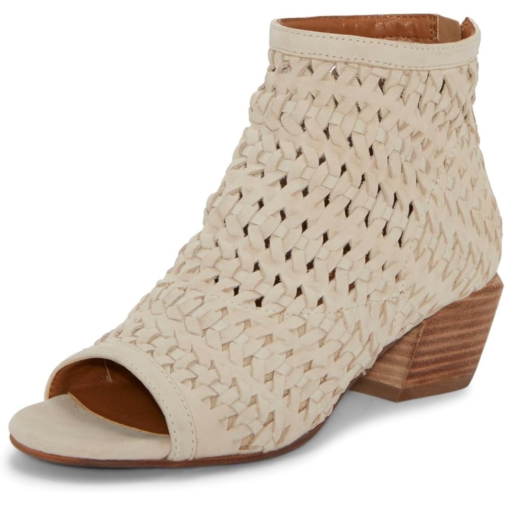 image:imageLucky Brand Womens Mofira Woven Peep Toe BootieSmoke Grey