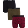 Jet Black/Tibetan Red Print/Dark Olive Heather