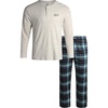 Oatmeal Heatherdecember Sky Plaid