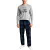 Grey Heather/Mood Indigo Plaid