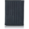 Flag Embossed Leather - Black