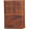 Plaid Embossed Leather - Brown