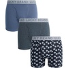 Blue Heather/Print/Charcoal