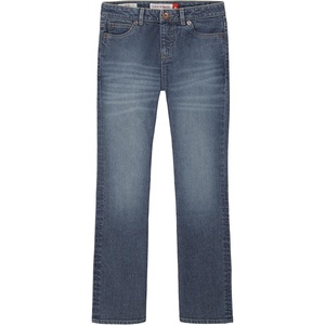 Lucky Brand Boys’ Loose Fit Stretch Denim Jeans, 5-Pocket Style, Zipper Fly & Button Closure(Orlando Wash)