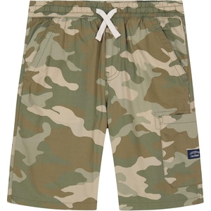 Lucky Brand Boys’ Pull-on Cargo Shorts, Drawstring Closure(Tea Camo)