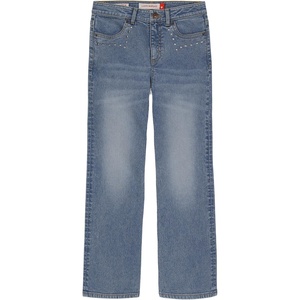 Lucky Brand Girls’ High Rise Wide Flare Stretch Denim Jean, Zipper Fly & Button Closure(Tori Wash)