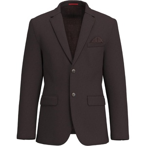 Lucky Brand Men’s Sportcoat Slim Fit Knit Blazer with Notch Collar and Flap Pockets(Brown)