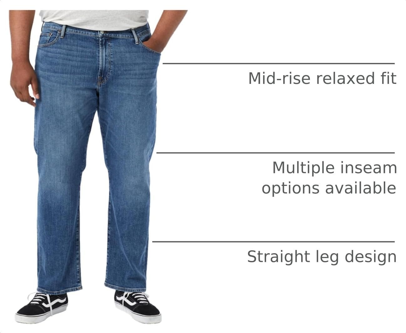 image:imageLucky Brand Mens 181 Relaxed Straight JeanDelwood