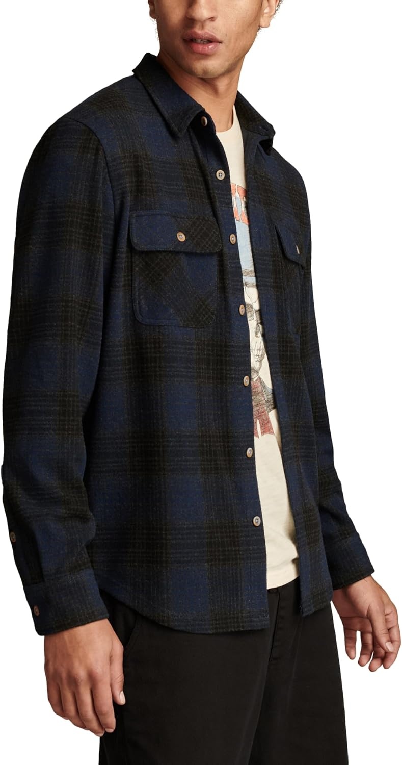 image:imageLucky Brand Mens Brushed Jersey ShirtBlue Multi