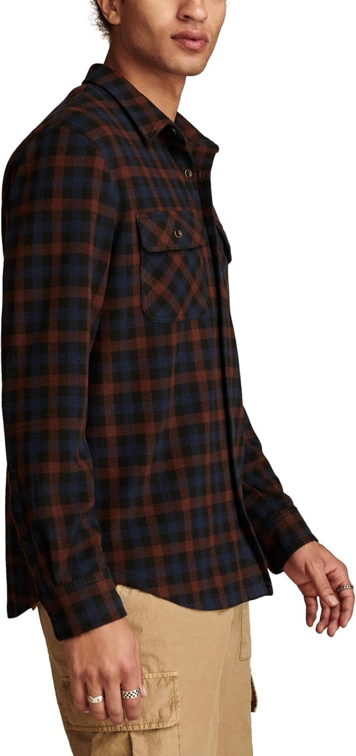 image:imageLucky Brand Mens Brushed Jersey ShirtGrey Multi