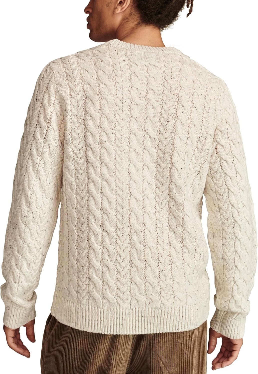 image:imageLucky Brand Mens Cable Crew Neck SweaterTofu