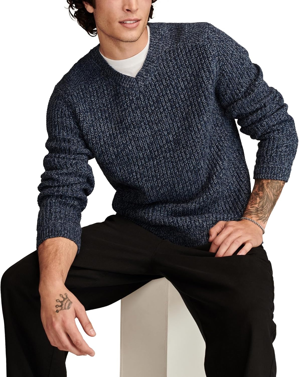 image:imageLucky Brand Mens Easy Marl PoDark Denim Marl