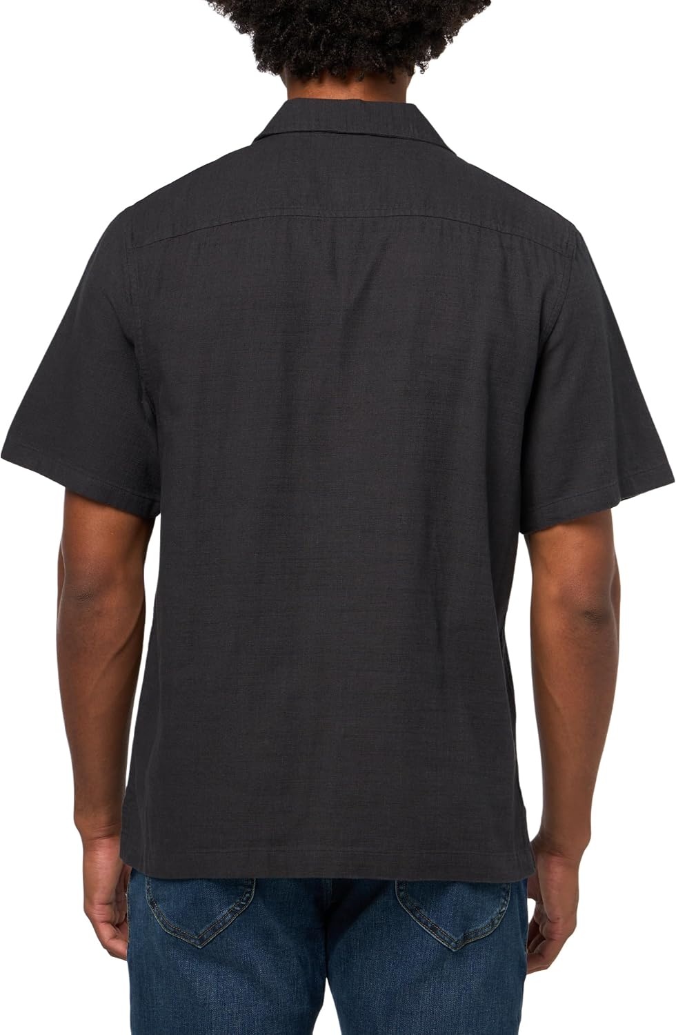 image:imageLucky Brand Mens Embroidered Camp Collar ShirtPhantom