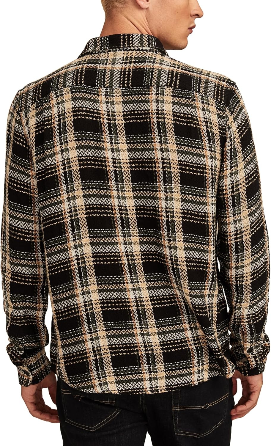 image:imageLucky Brand Mens Herringbone HumboldtBlack Plaid