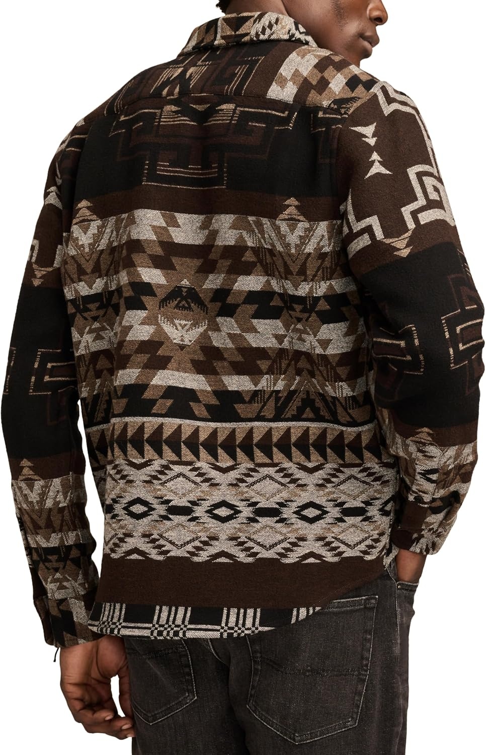 image:imageLucky Brand Mens Jacquard Humboldt Long Sleeve OvershirtMulti