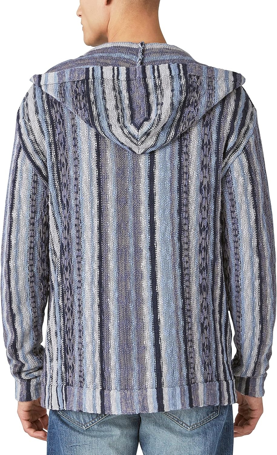 image:imageLucky Brand Mens Loop Terry Vertical Stripe Baja HoodieMulti