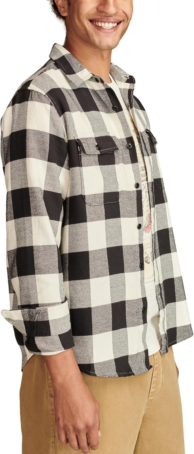 image:imageLucky Brand Mens Plaid Cloud Soft FlannelBlack Multi