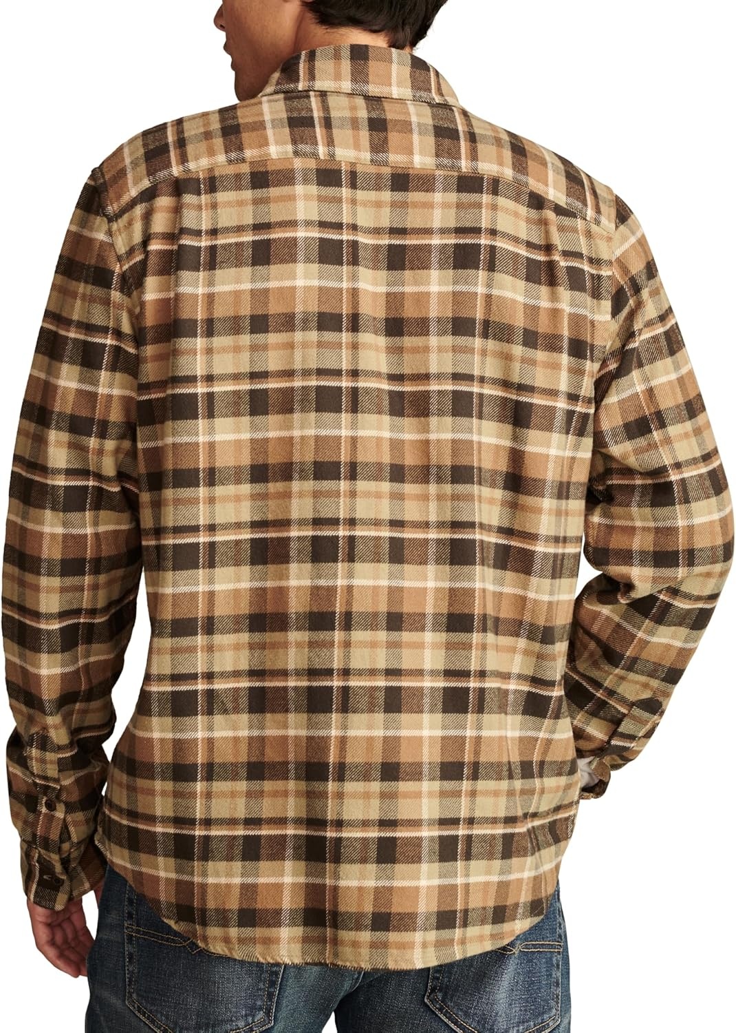 image:imageLucky Brand Mens Plaid Cloud Soft FlannelBrown Multi