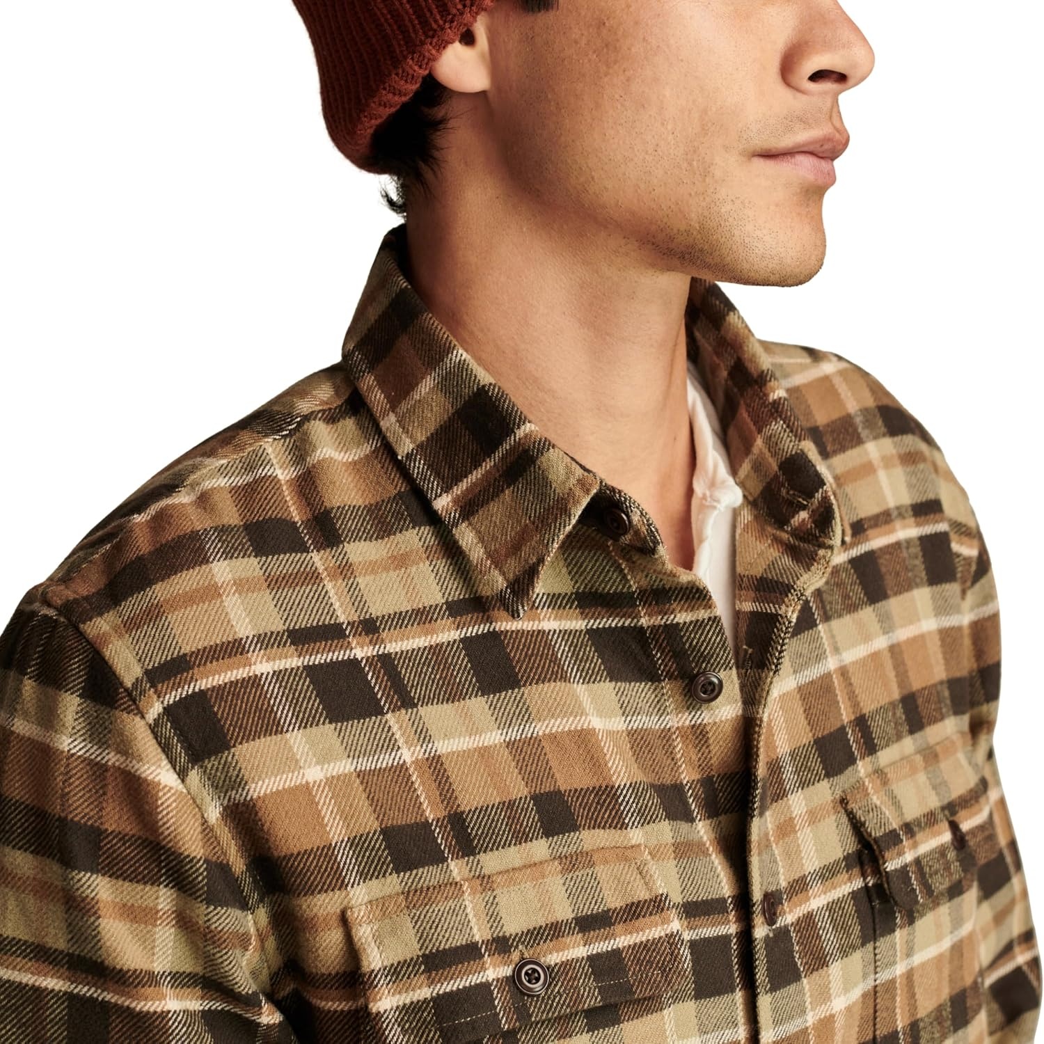 image:imageLucky Brand Mens Plaid Cloud Soft FlannelBrown Multi