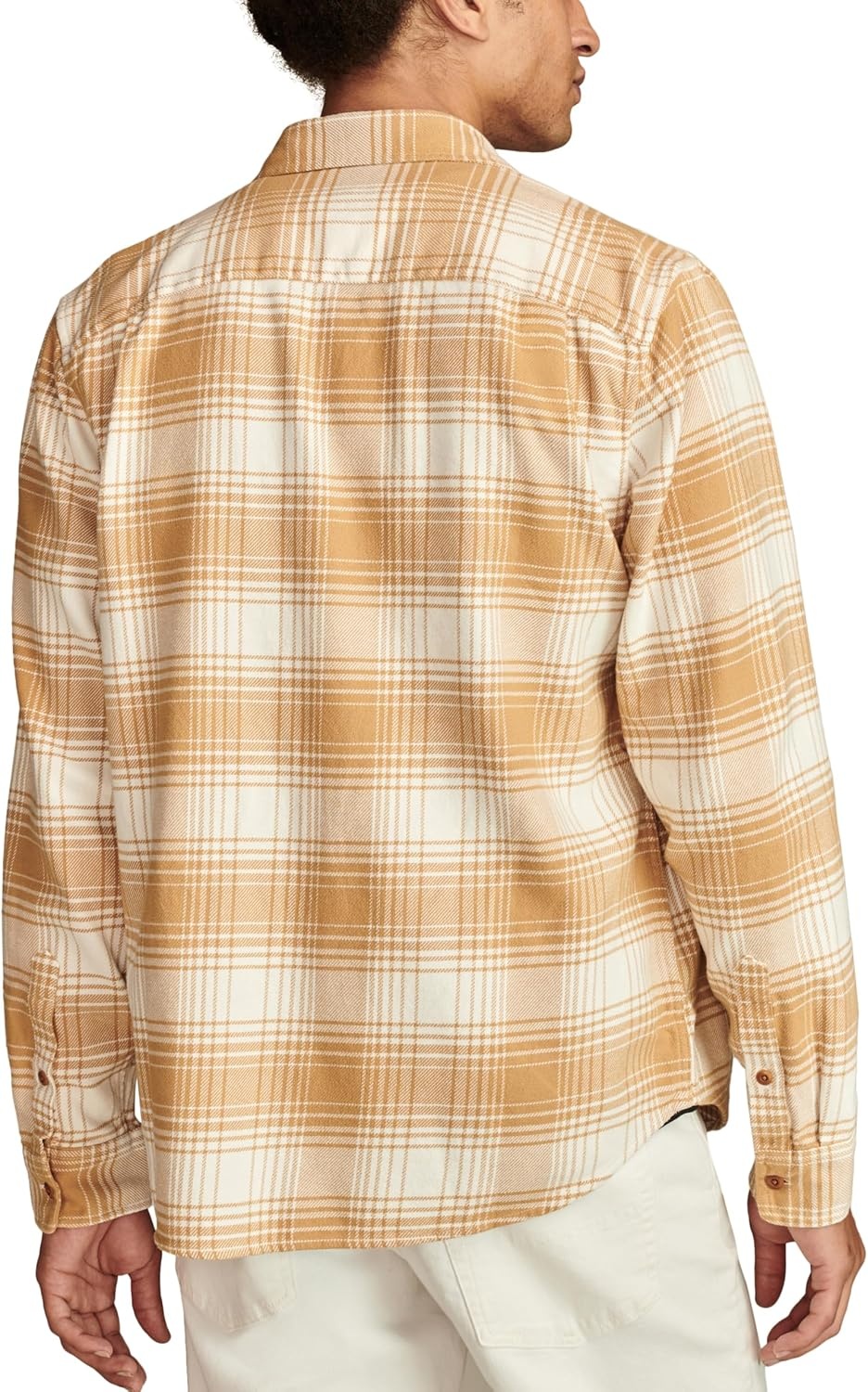 image:imageLucky Brand Mens Plaid Cloud Soft FlannelCream Multi