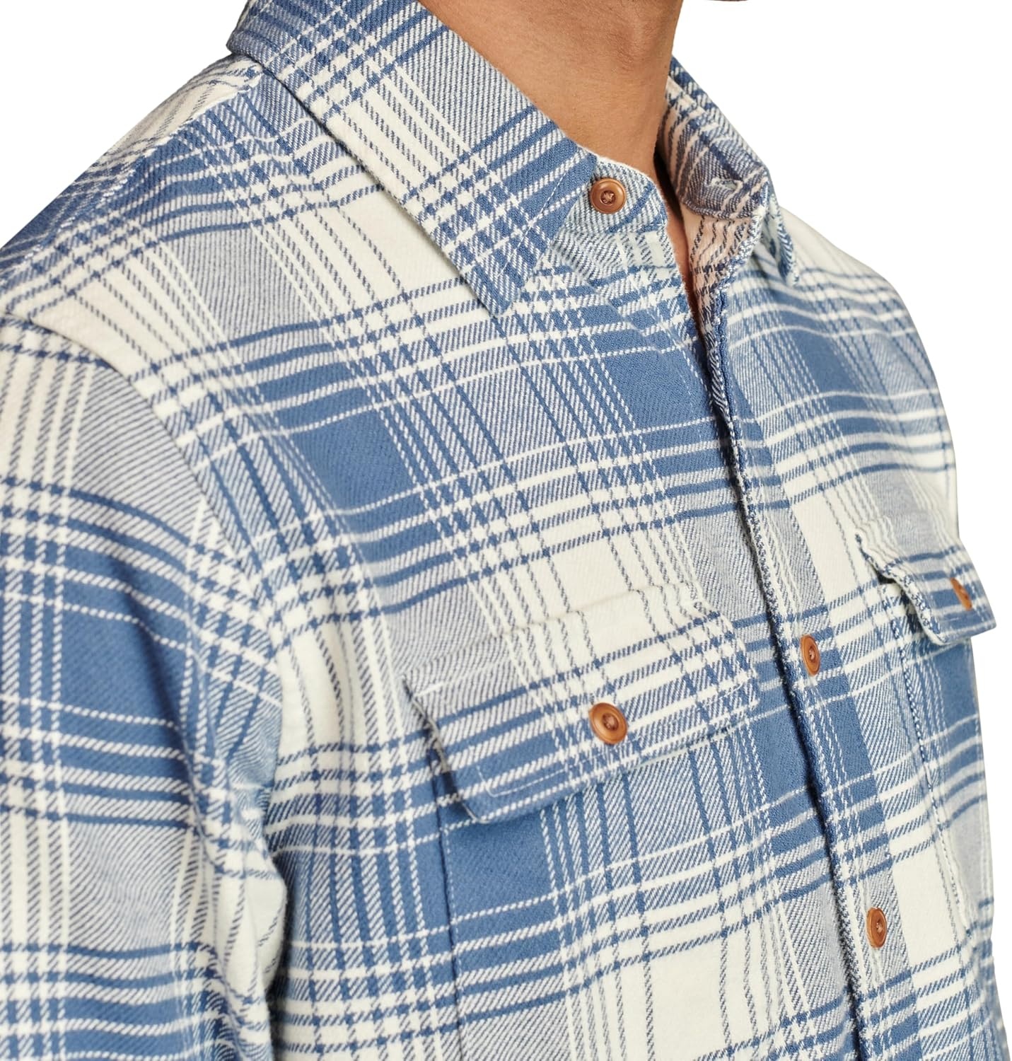 image:imageLucky Brand Mens Plaid Cloud Soft FlannelLight Blue Multi