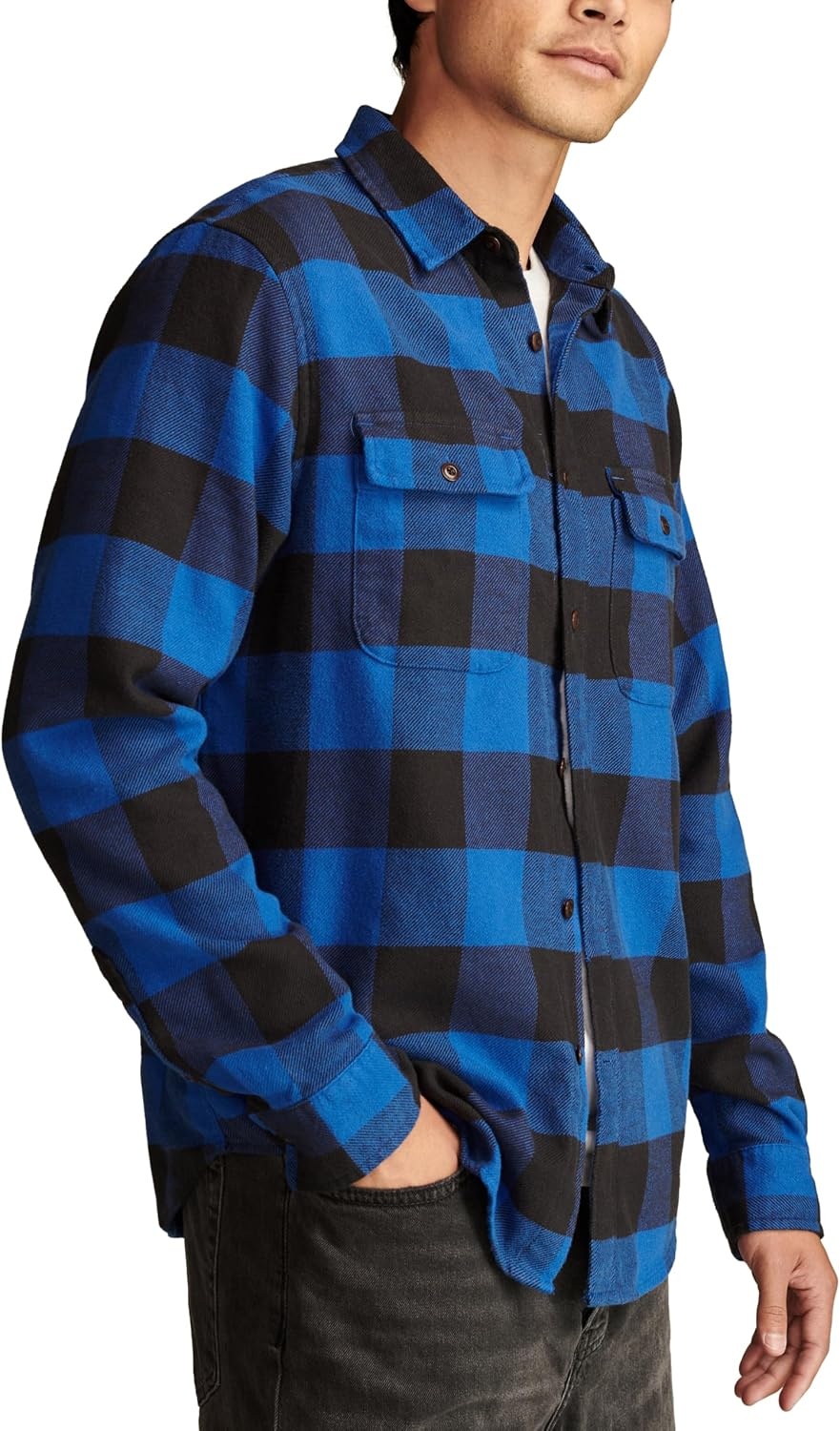 image:imageLucky Brand Mens Plaid Cloud Soft FlannelNavy Multi