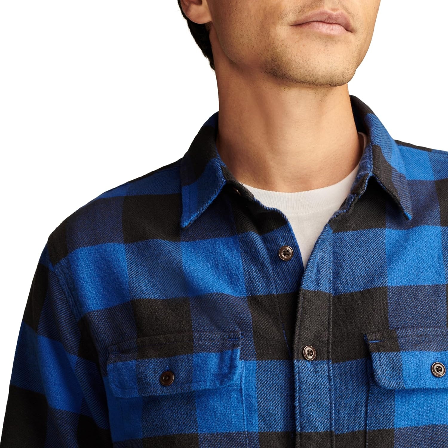 image:imageLucky Brand Mens Plaid Cloud Soft FlannelNavy Multi