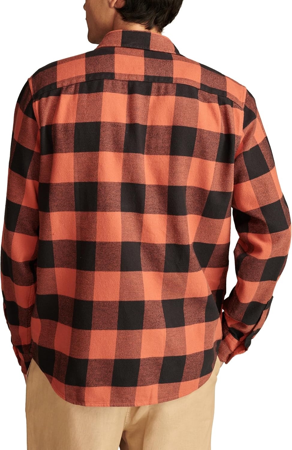image:imageLucky Brand Mens Plaid Cloud Soft FlannelOrange Multi