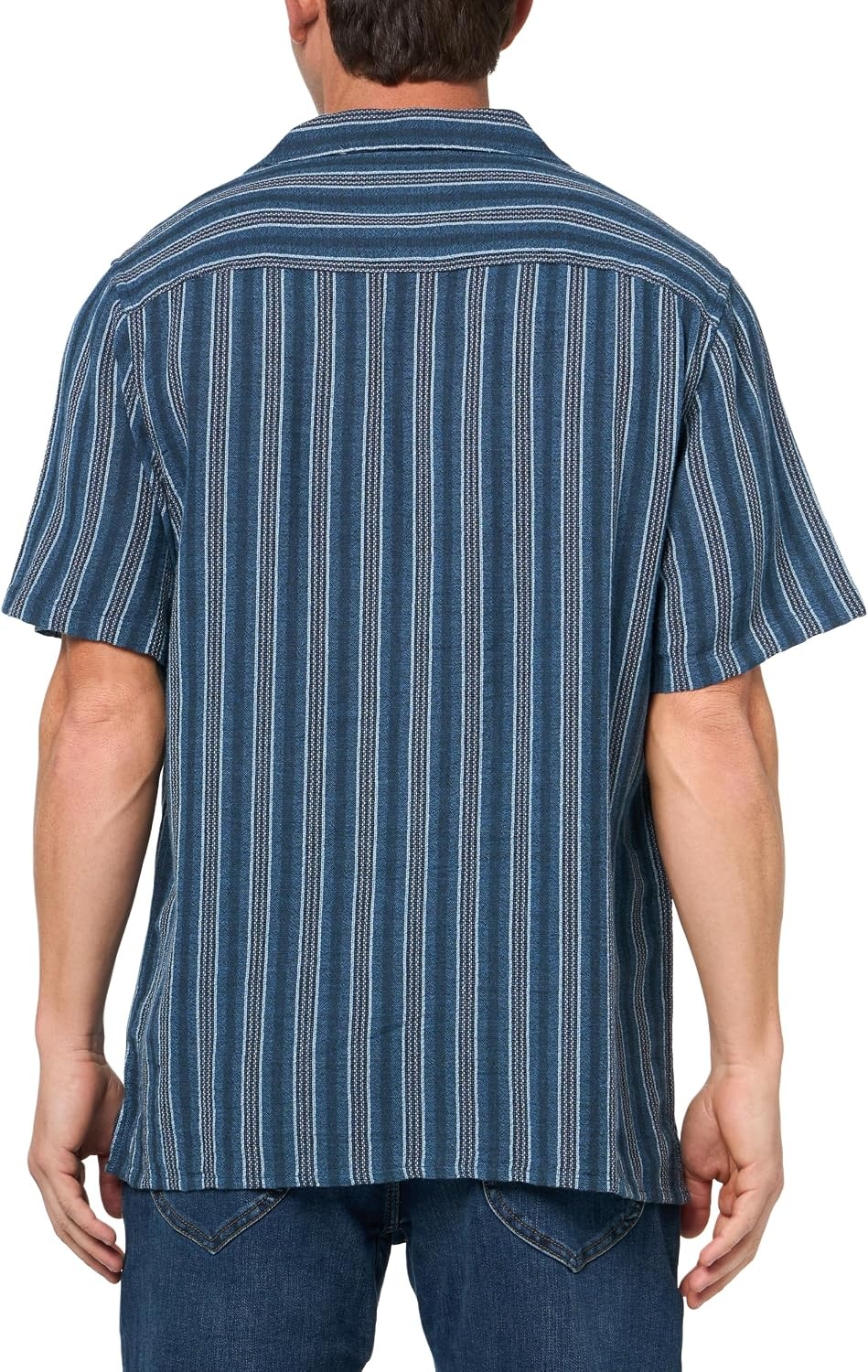image:imageLucky Brand Mens Short Sleeve Camp Collar ShirtBlue Multi