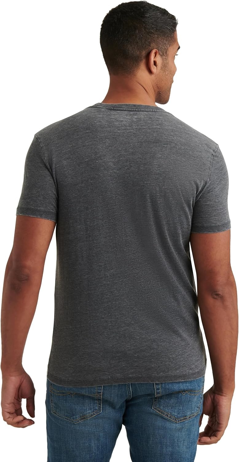 image:imageLucky Brand Mens Short Sleeve Crew Neck Coyote Rider Tee ShirtJet Black