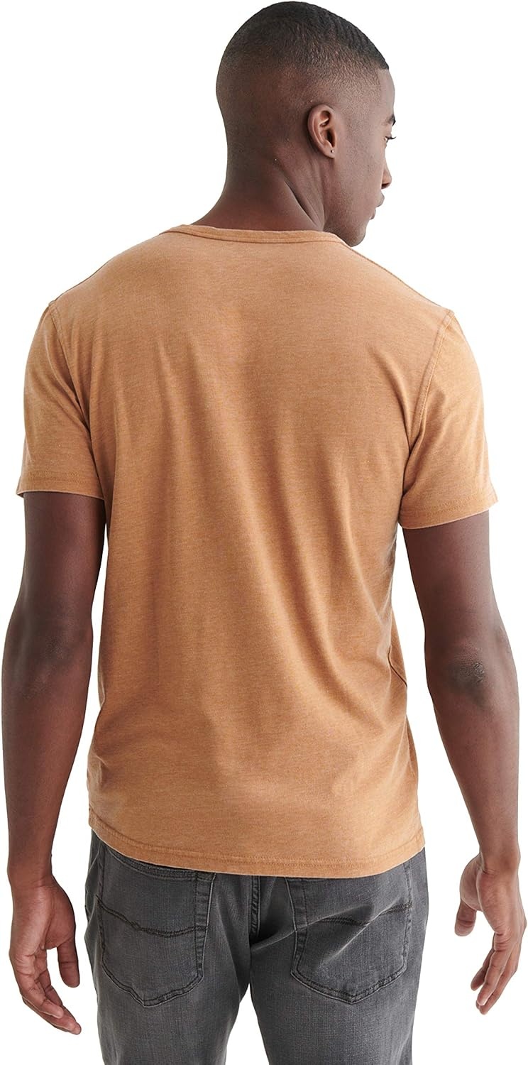 image:imageLucky Brand Mens Venice Burnout Notch Neck Tee ShirtGolden Brown