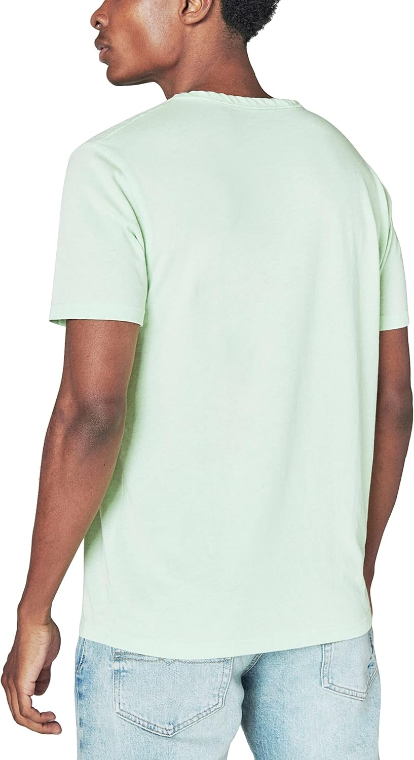 image:imageLucky Brand Mens Venice Burnout Notch Neck Tee ShirtGreen Ash