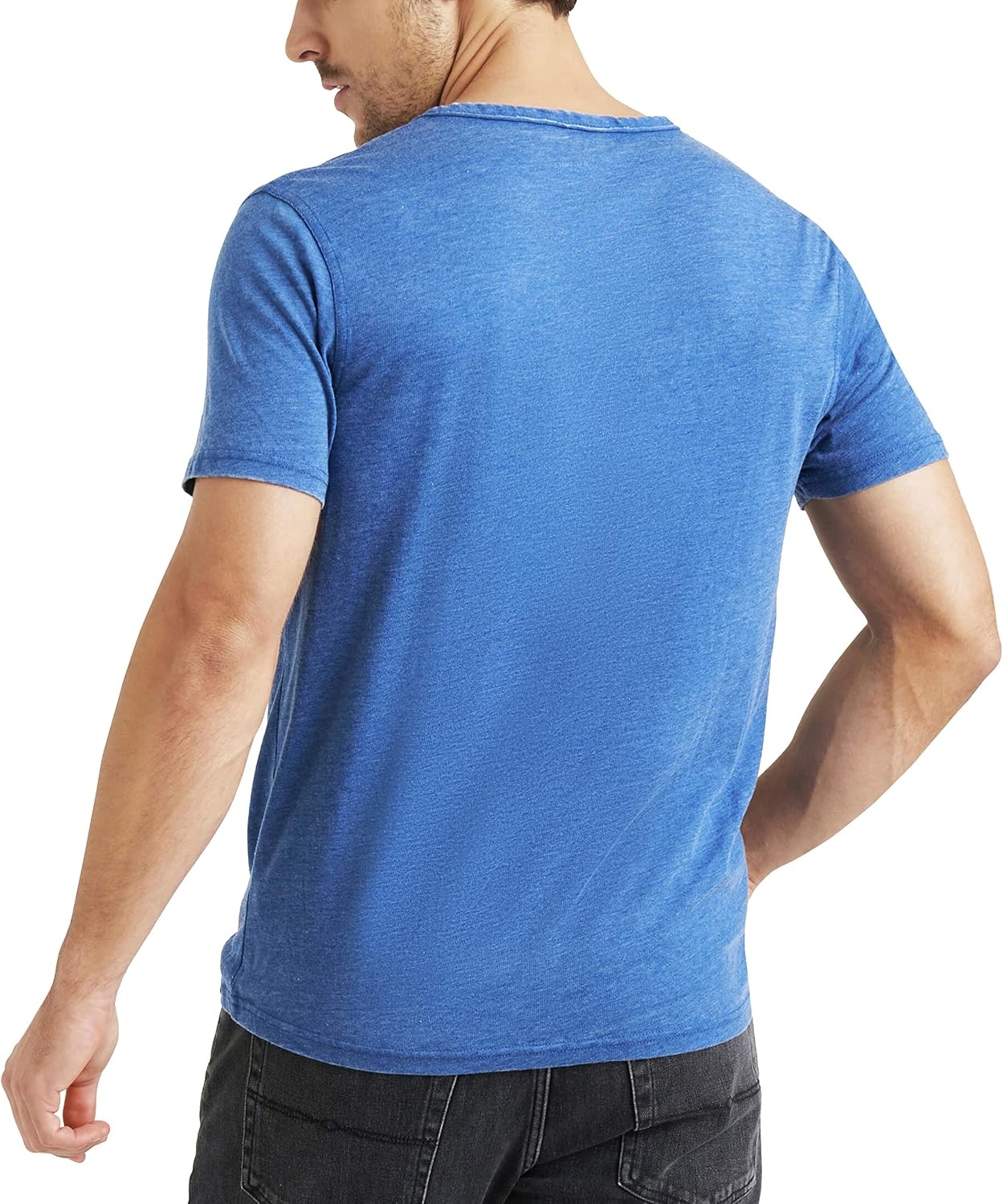 image:imageLucky Brand Mens Venice Burnout Notch Neck Tee ShirtMonaco Blue