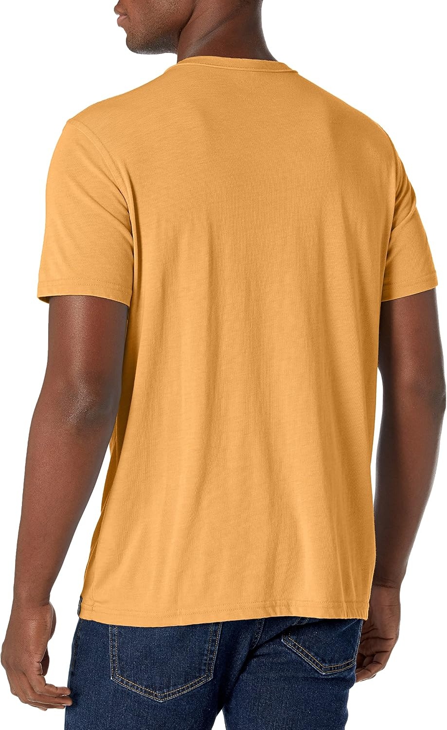 image:imageLucky Brand Mens Venice Burnout Notch Neck Tee ShirtOchre