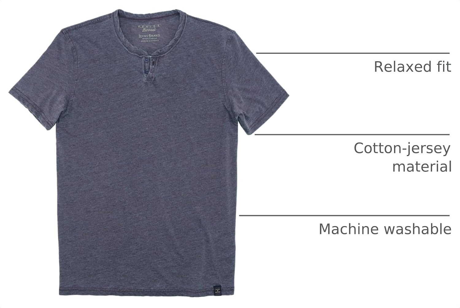 image:imageLucky Brand Mens Venice Burnout NotchAmerican Navy