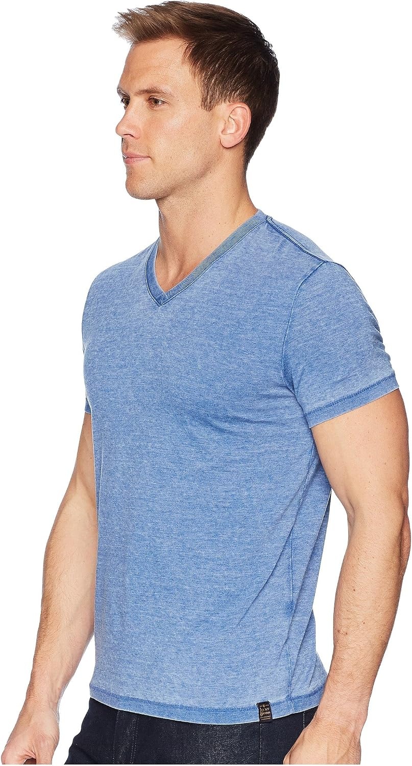 image:imageLucky Brand Mens Venice Burnout V Neck TeeMonaco Blue