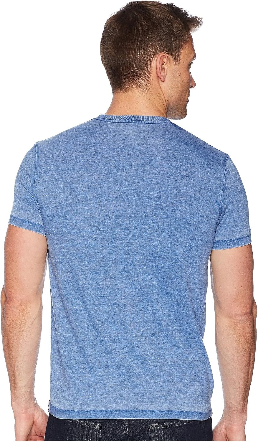 image:imageLucky Brand Mens Venice Burnout V Neck TeeMonaco Blue