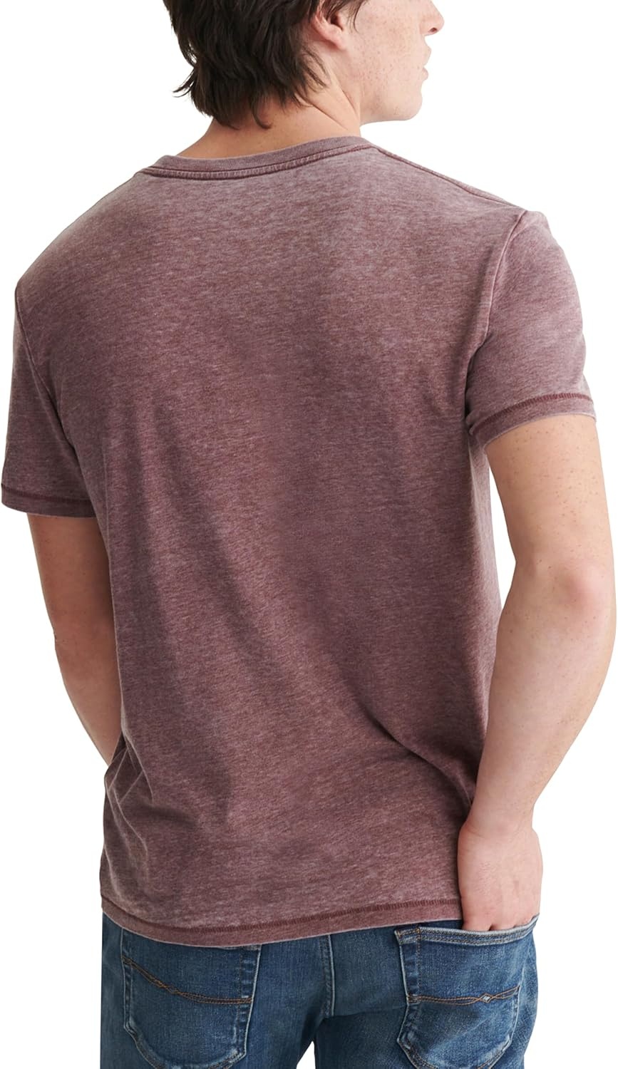 image:imageLucky Brand Mens Venice Burnout V Neck TeePort Royale