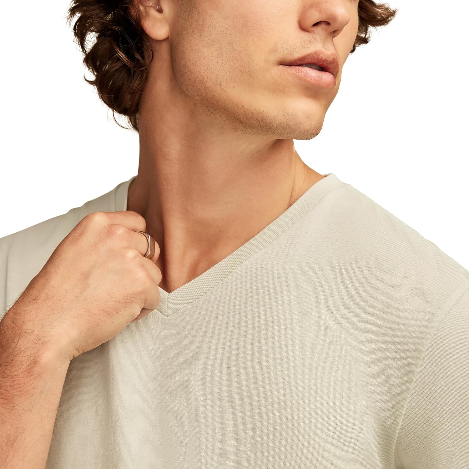 image:imageLucky Brand Mens Venice Burnout V Neck TeeSurf Spray